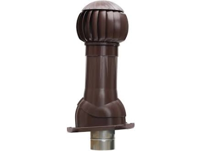 RRTV+S 160 Brown, Комплект RRTV D160 для фальцевой и битумной кровли пластик Brown ERA